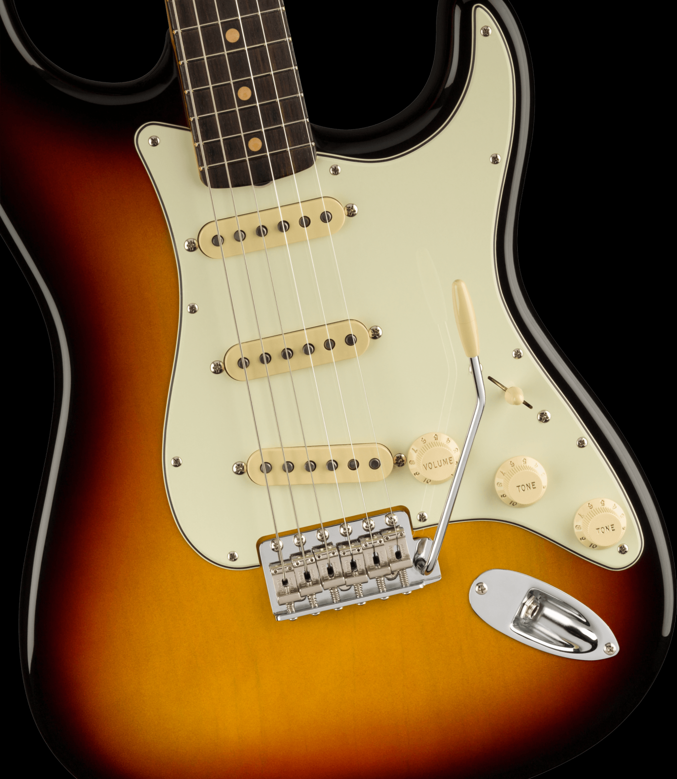 Fender American Vintage II 1961 Stratocaster Rosewood Fingerboard - 3-Color Sunburst with Hardshell Case - Demo