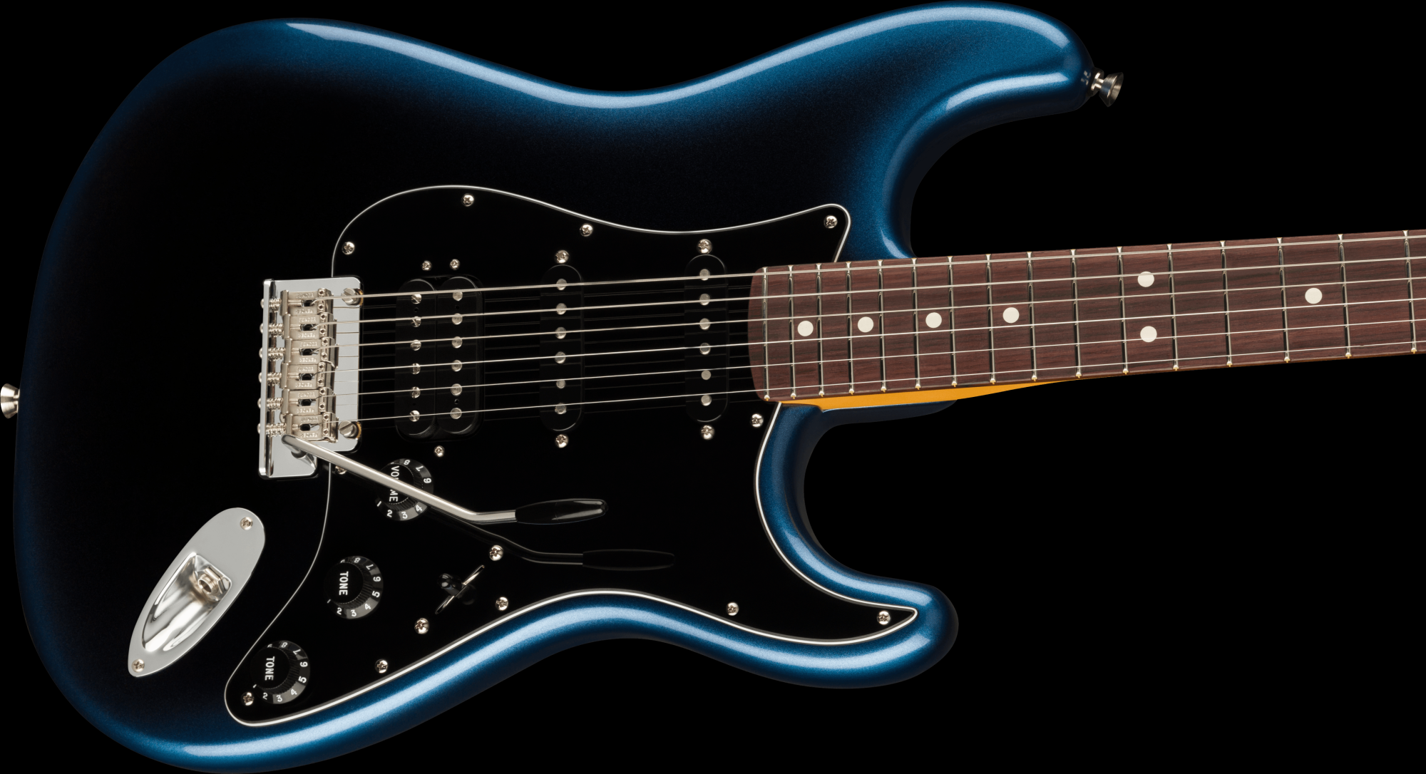 Fender American Professional II Stratocaster HSS Electric Guitar - Dark Night with Hardshell Case