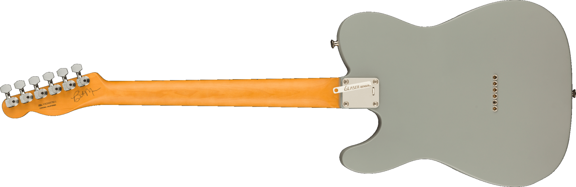 Fender Brent Mason Telecaster, Maple Fingerboard - Primer Gray with Deluxe Black Hardshell Case