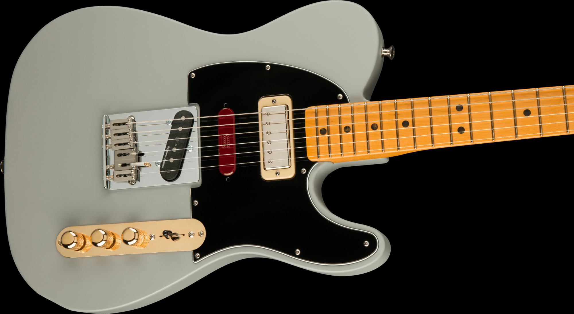 Fender Brent Mason Telecaster, Maple Fingerboard - Primer Gray with Deluxe Black Hardshell Case