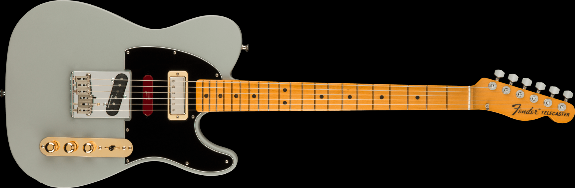 Fender Brent Mason Telecaster, Maple Fingerboard - Primer Gray with Deluxe Black Hardshell Case