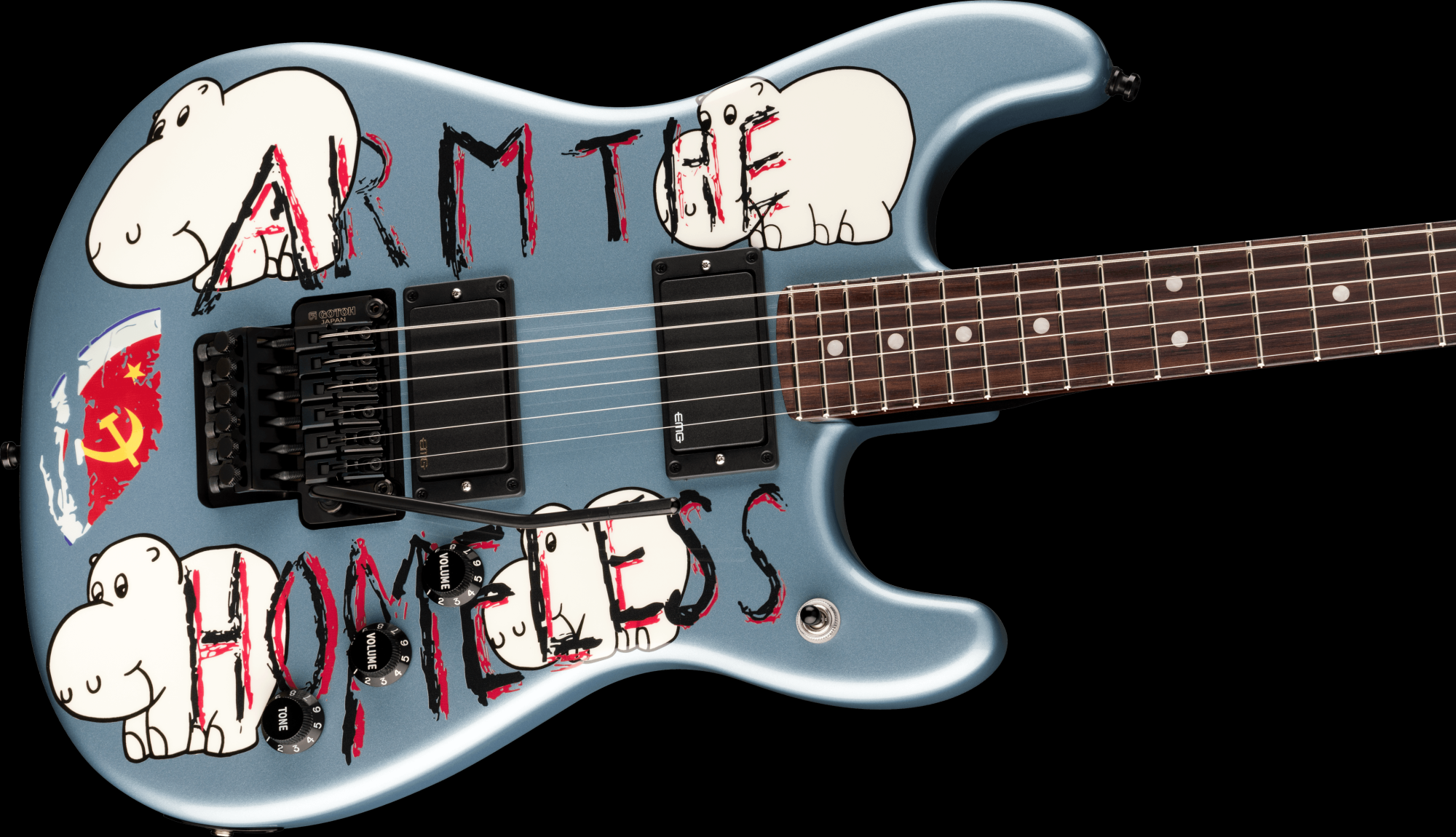 Fender Tom Morello's "Arm the Homeless" Electric Guitar with Hardshell Case