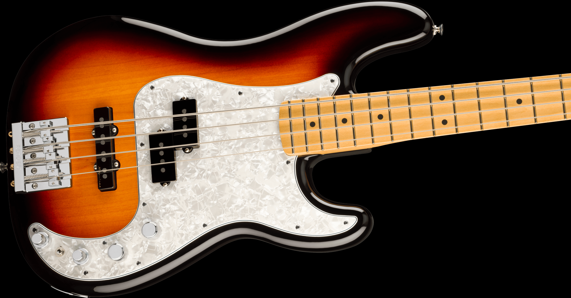 Fender Player II Modified Active Precision Bass, Maple Fingerboard - 3 Tone Sunburst with Deluxe Gig Bag