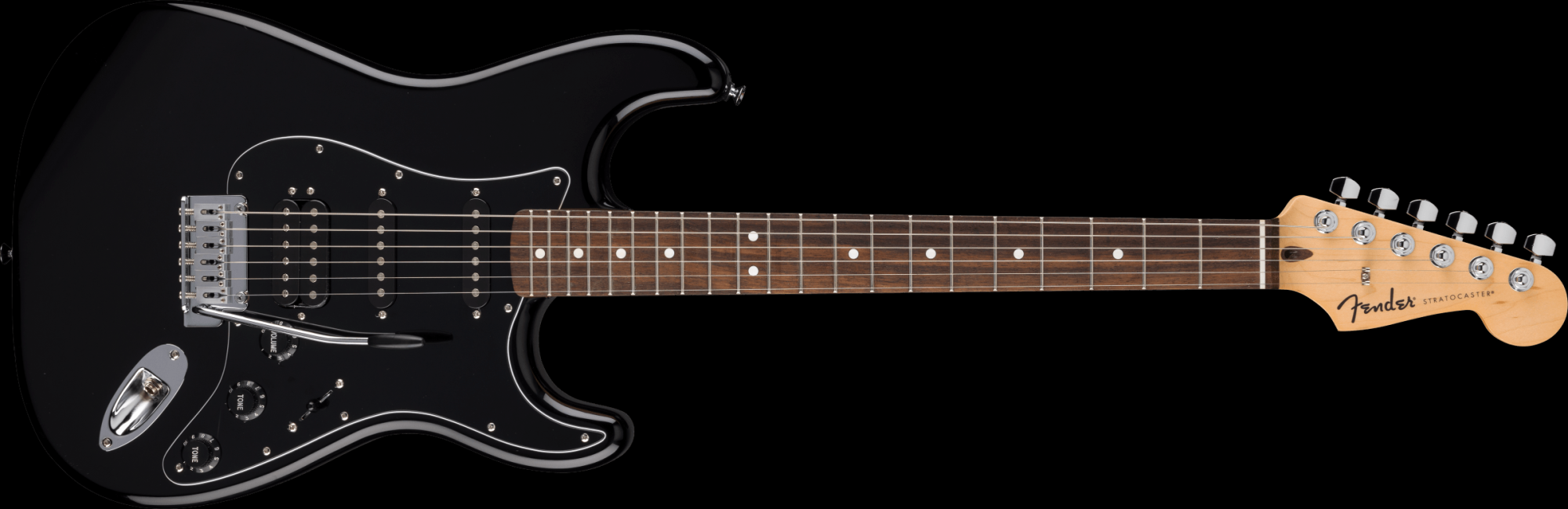 Fender Standard Stratocaster HSS Electric Guitar - Black