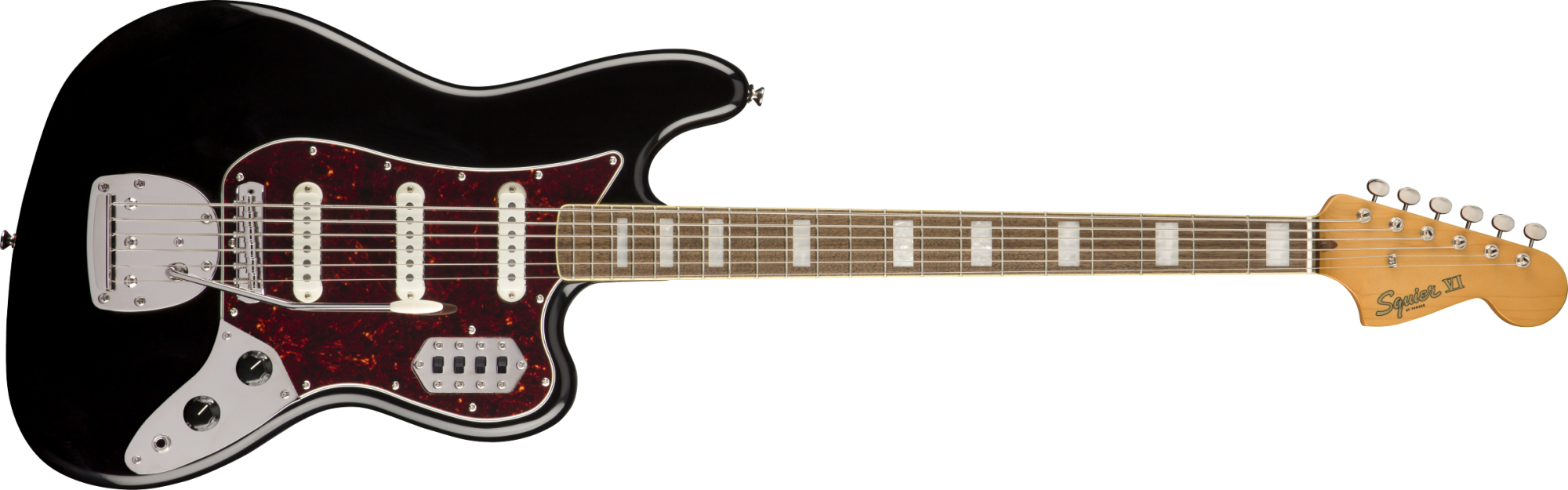 Squier Classic Vibe Bass VI, Laurel Fingerboard - Black