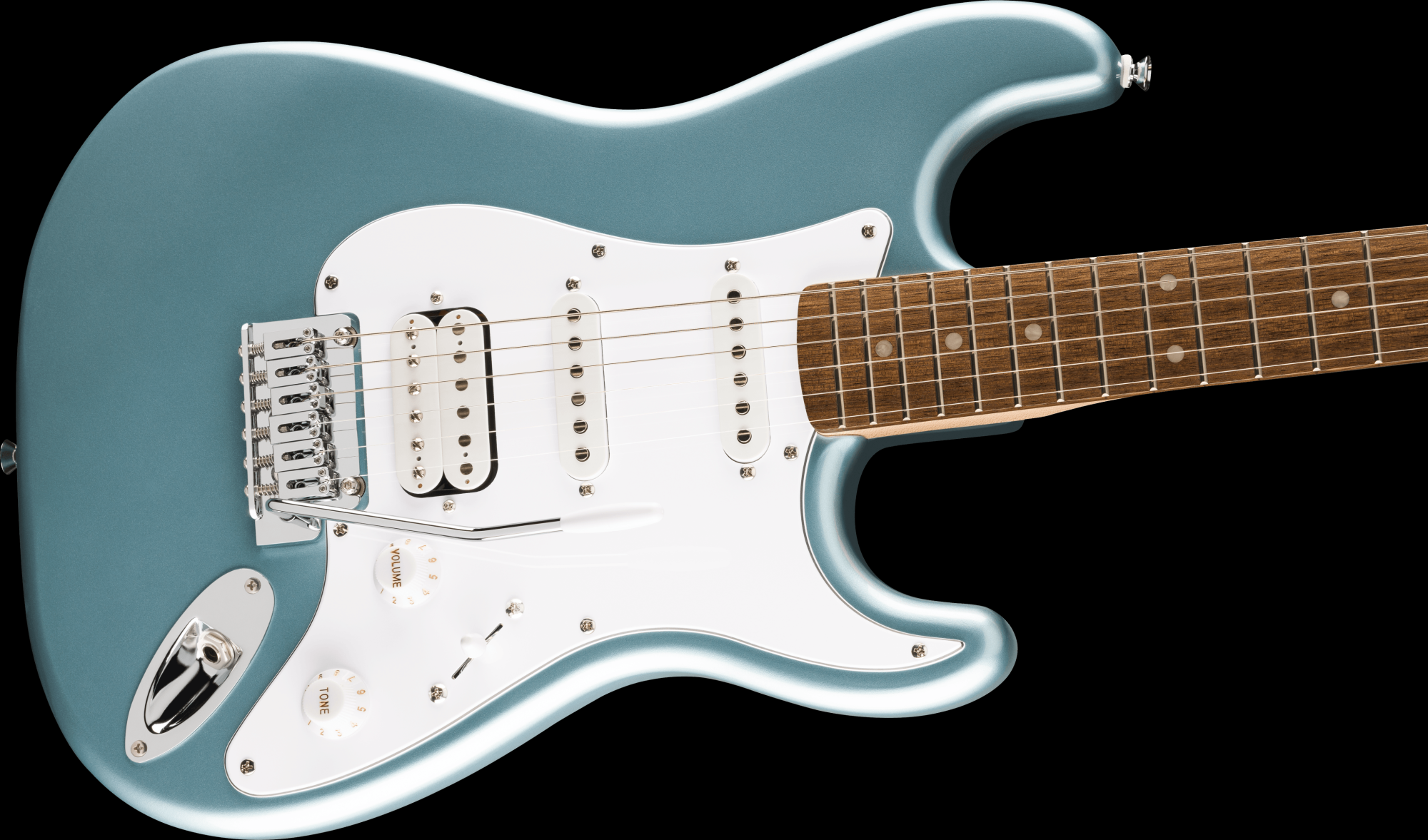 Squier Affinity Series Stratocaster Junior HSS Electric Guitar - Ice Blue Metallic