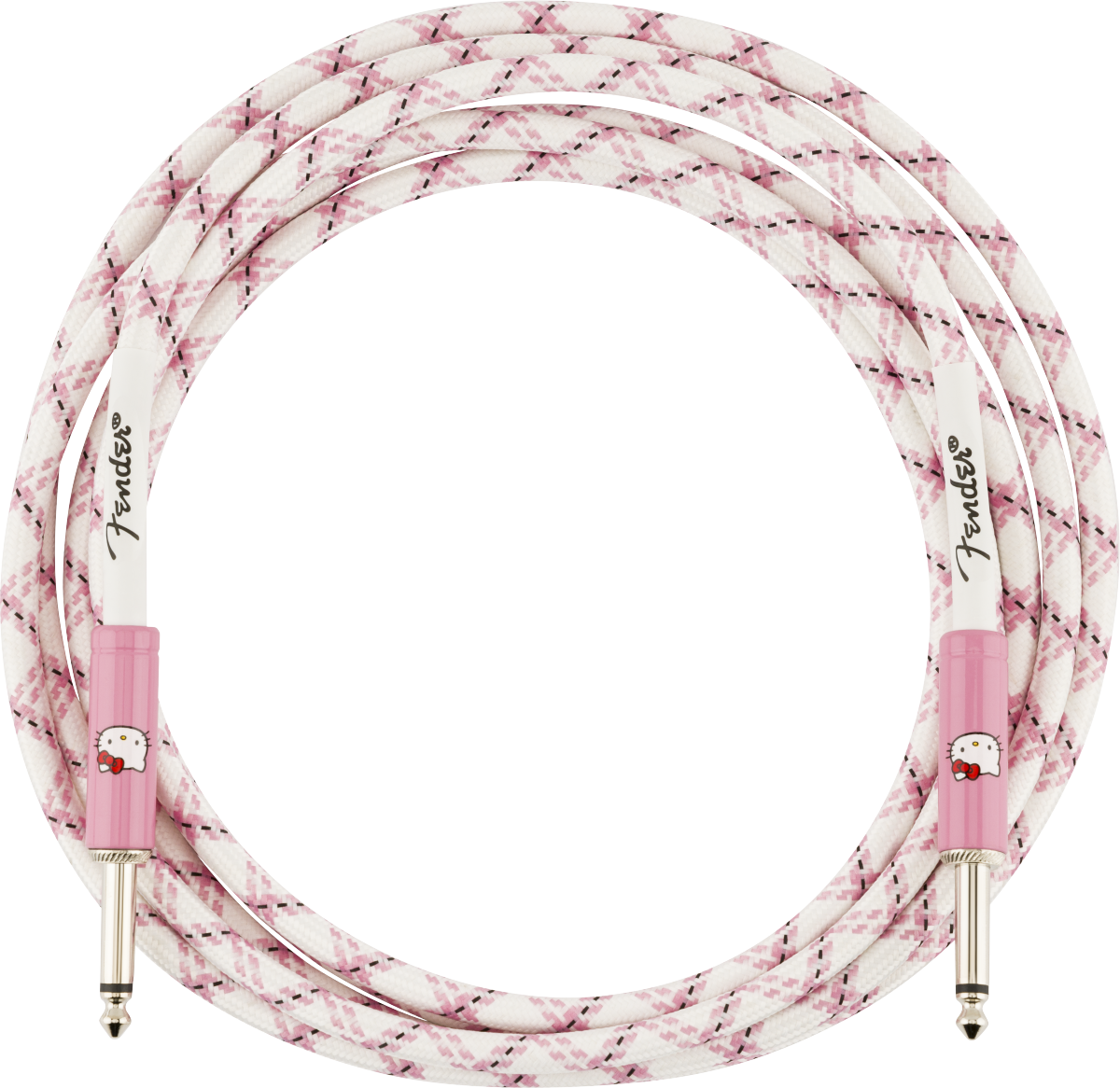 Fender x Hello Kitty White/Pink Woven Cable