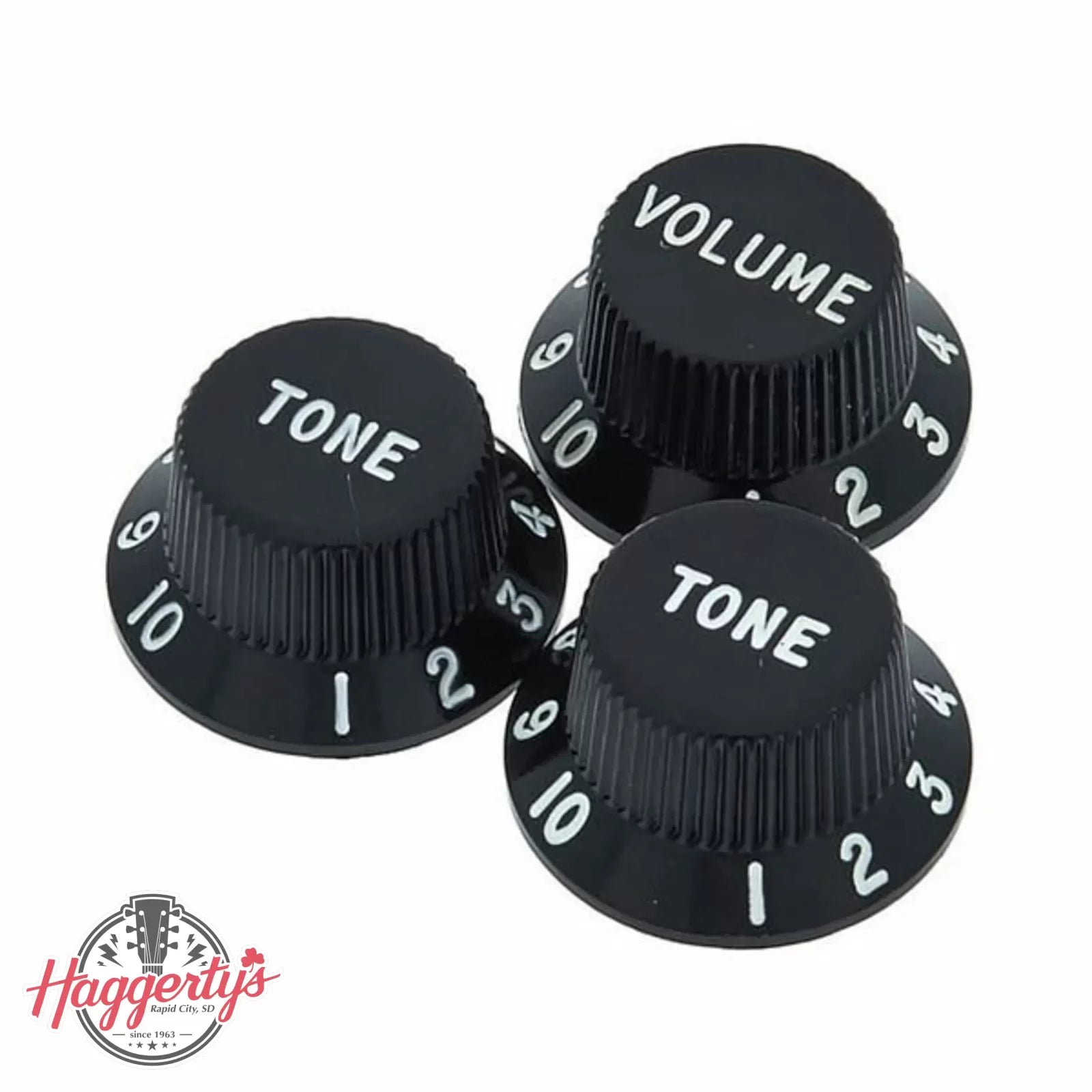 Fender Stratocaster Knobs, Black