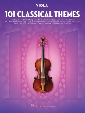101 Classical Themes for Viola Book Hal Leonard Publishing