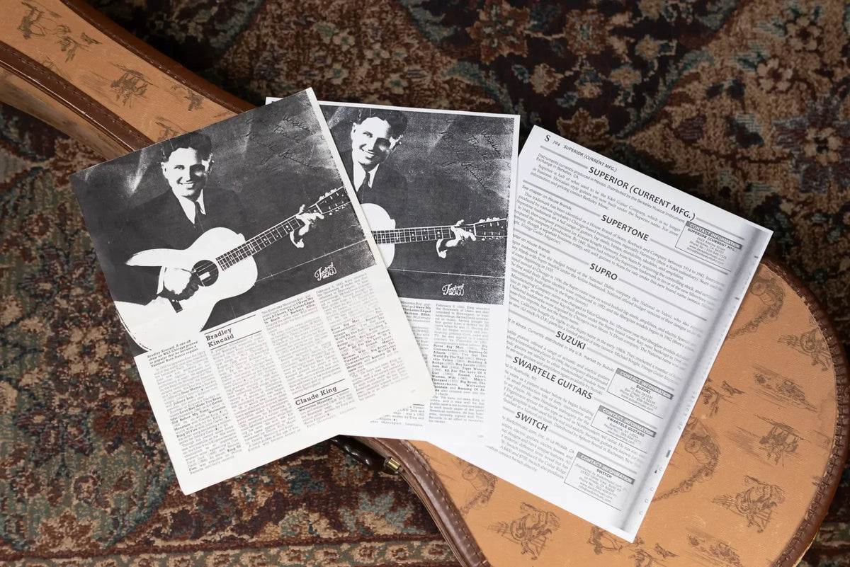 1929-1933 Supertone (Harmony) Bradley Kincaid “Houn' Dog” with Original Hardshell Case