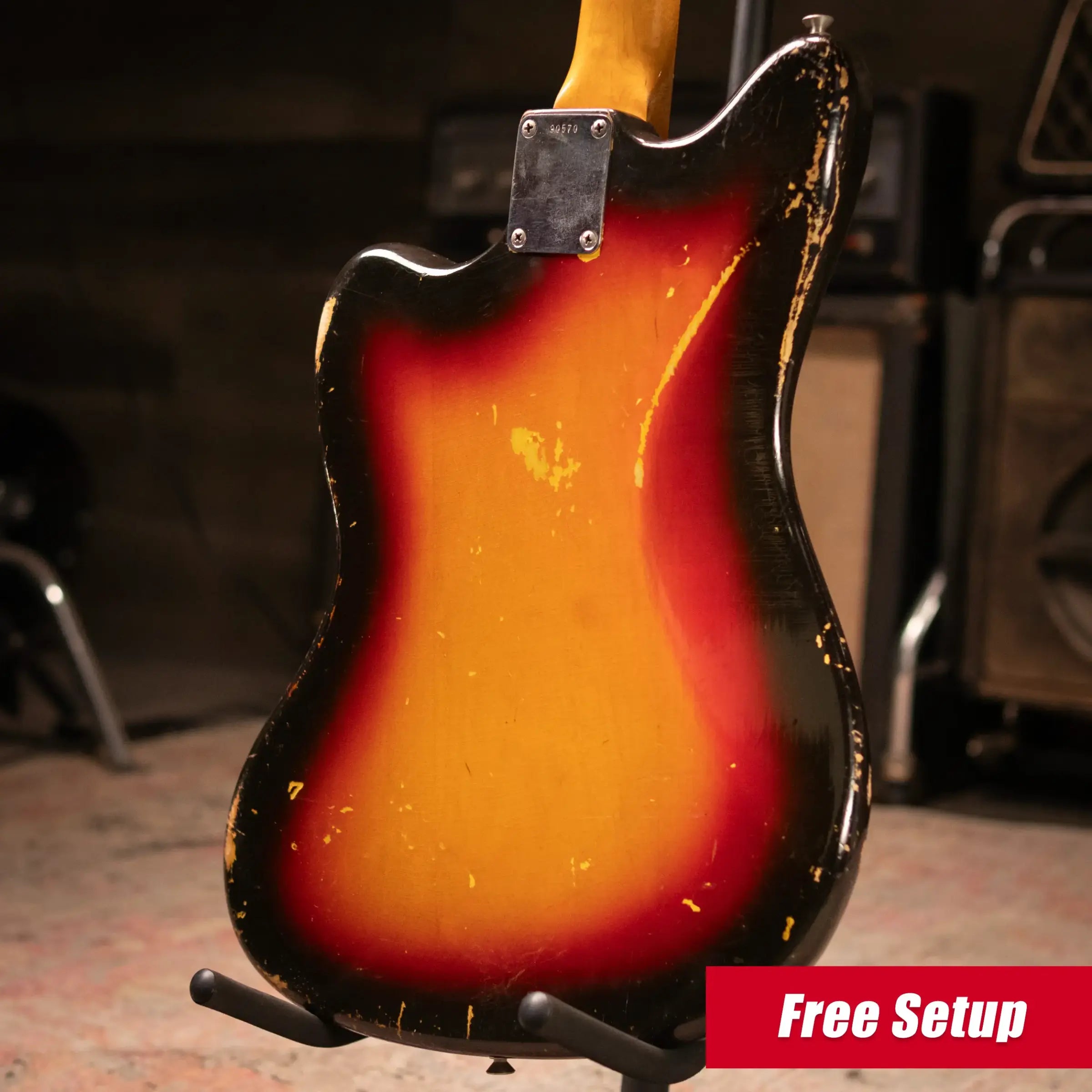 1962 Fender Jazzmaster Electric Guitar - 3-Tone Sunburst with Hardshell Case - Used