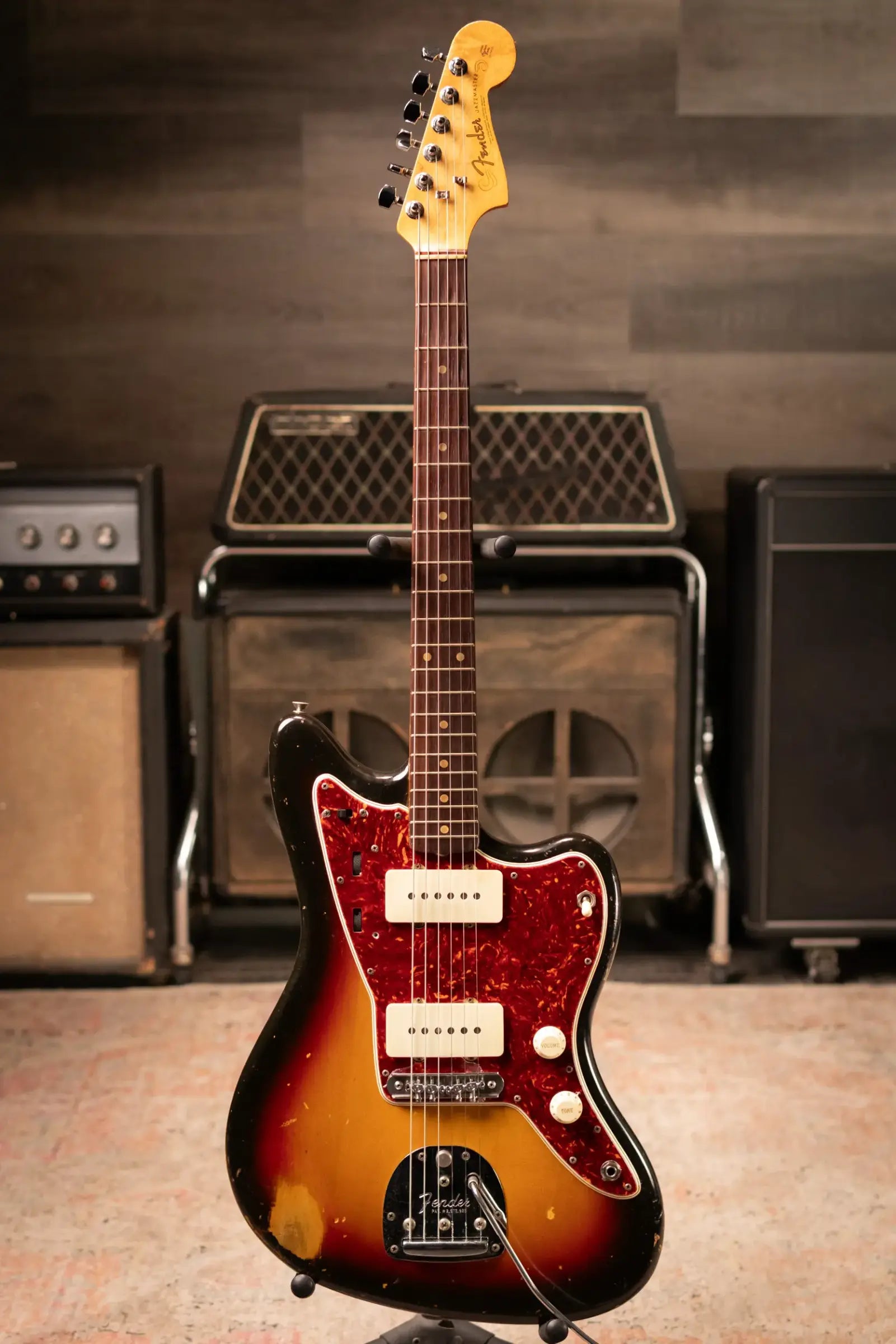 1962 Fender Jazzmaster Electric Guitar - 3-Tone Sunburst with Hardshell Case - Used