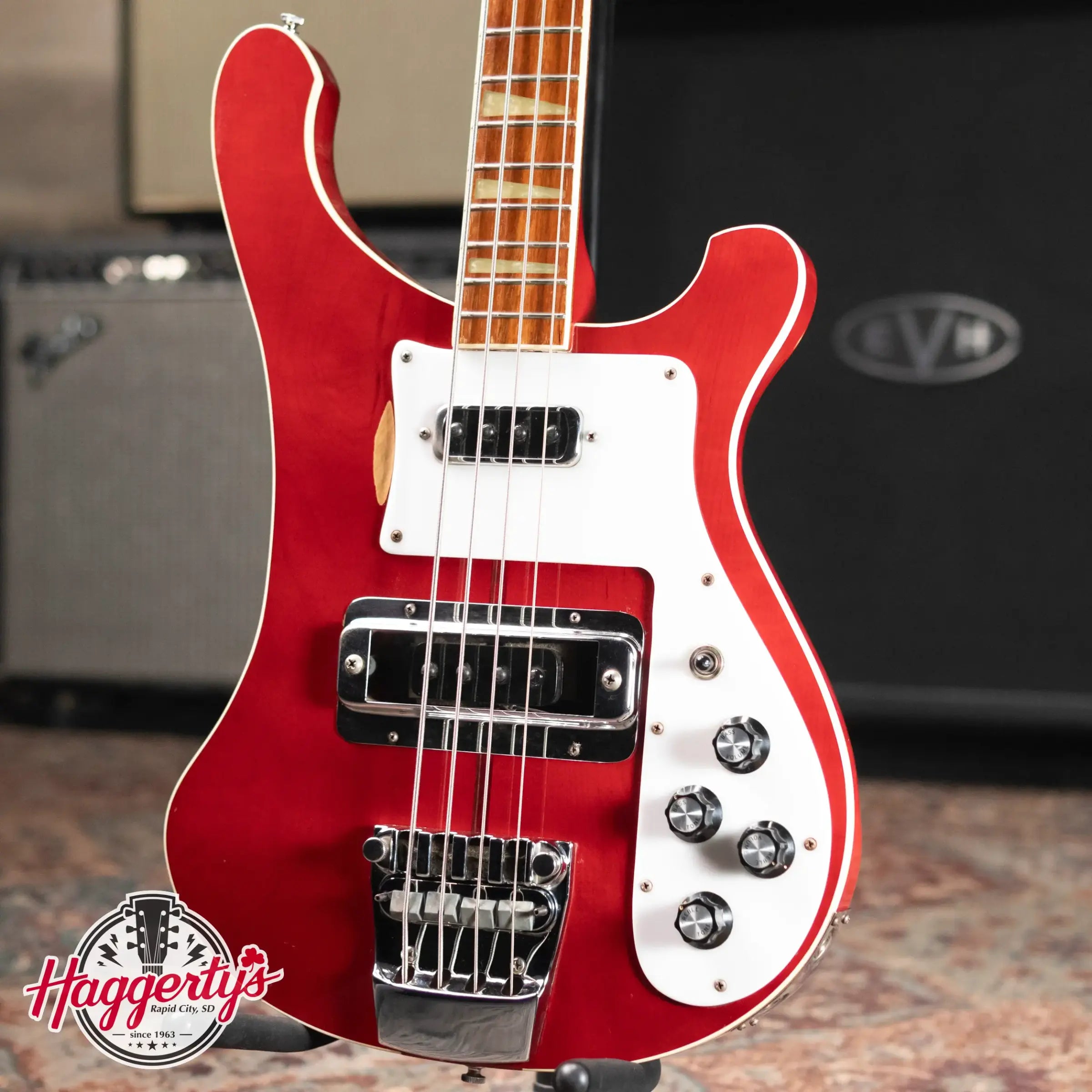 1970's Rickenbacker 4001 Bass Guitar - Burgundy with OHSC