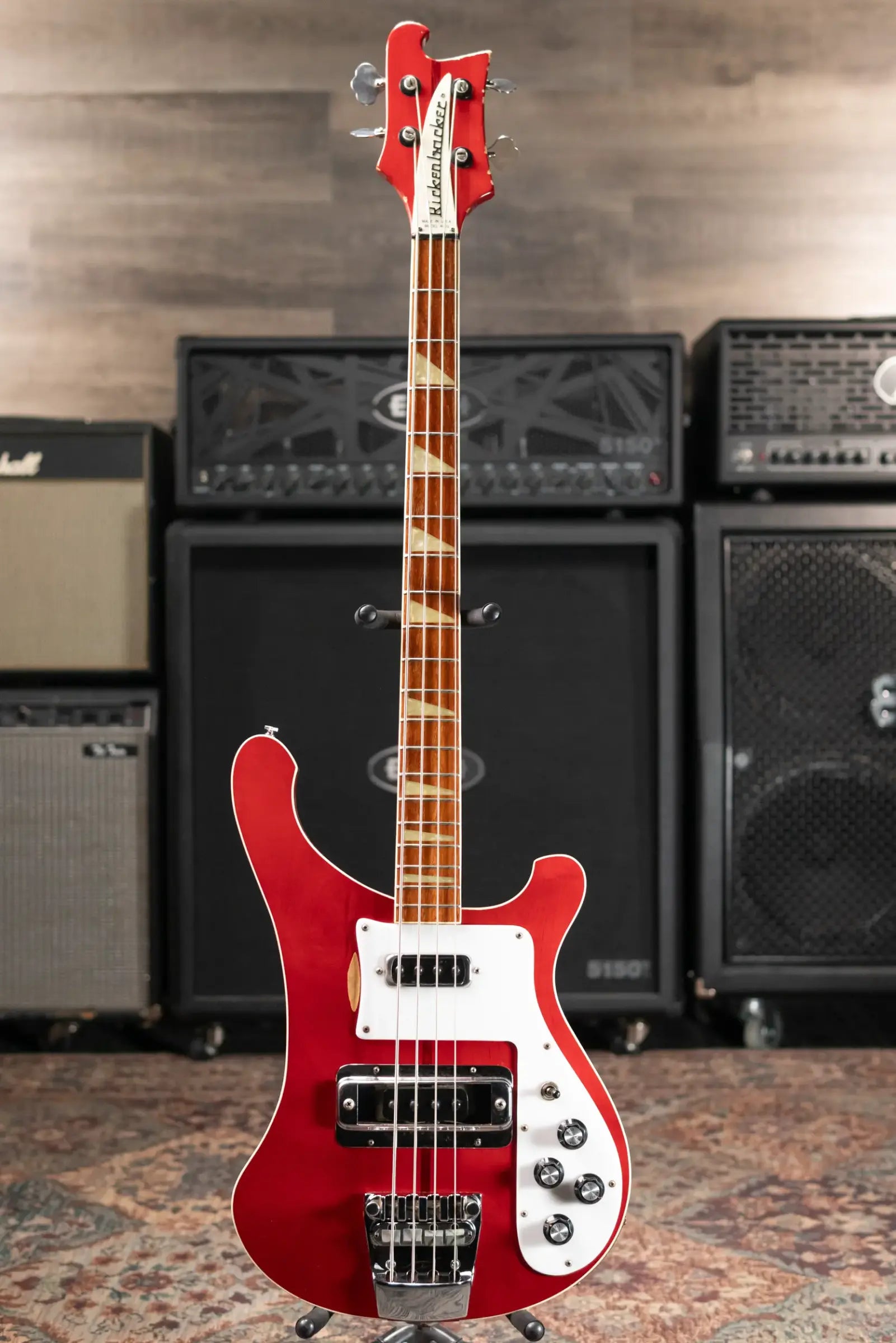 1970's Rickenbacker 4001 Bass Guitar - Burgundy with OHSC