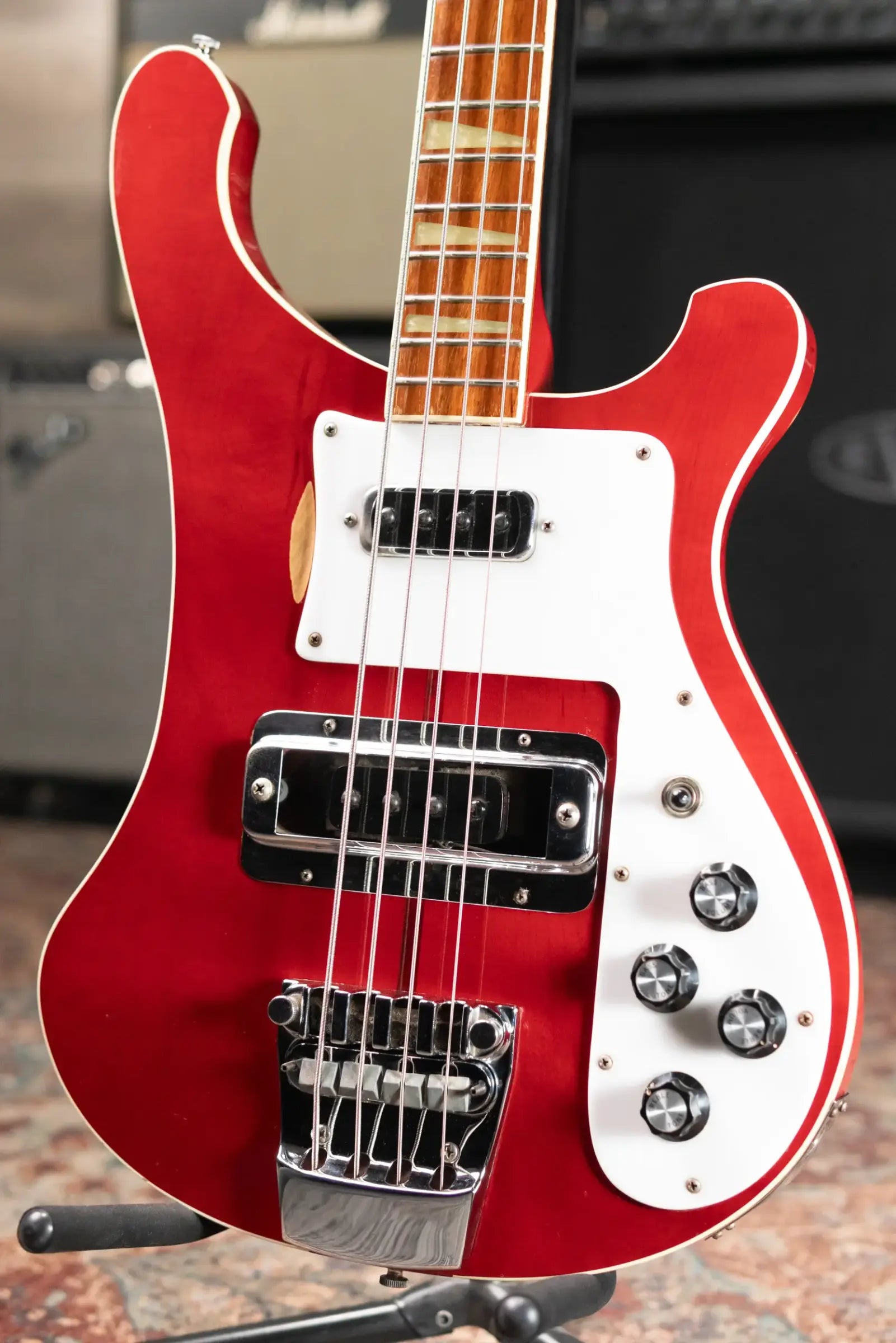 1970's Rickenbacker 4001 Bass Guitar - Burgundy with OHSC