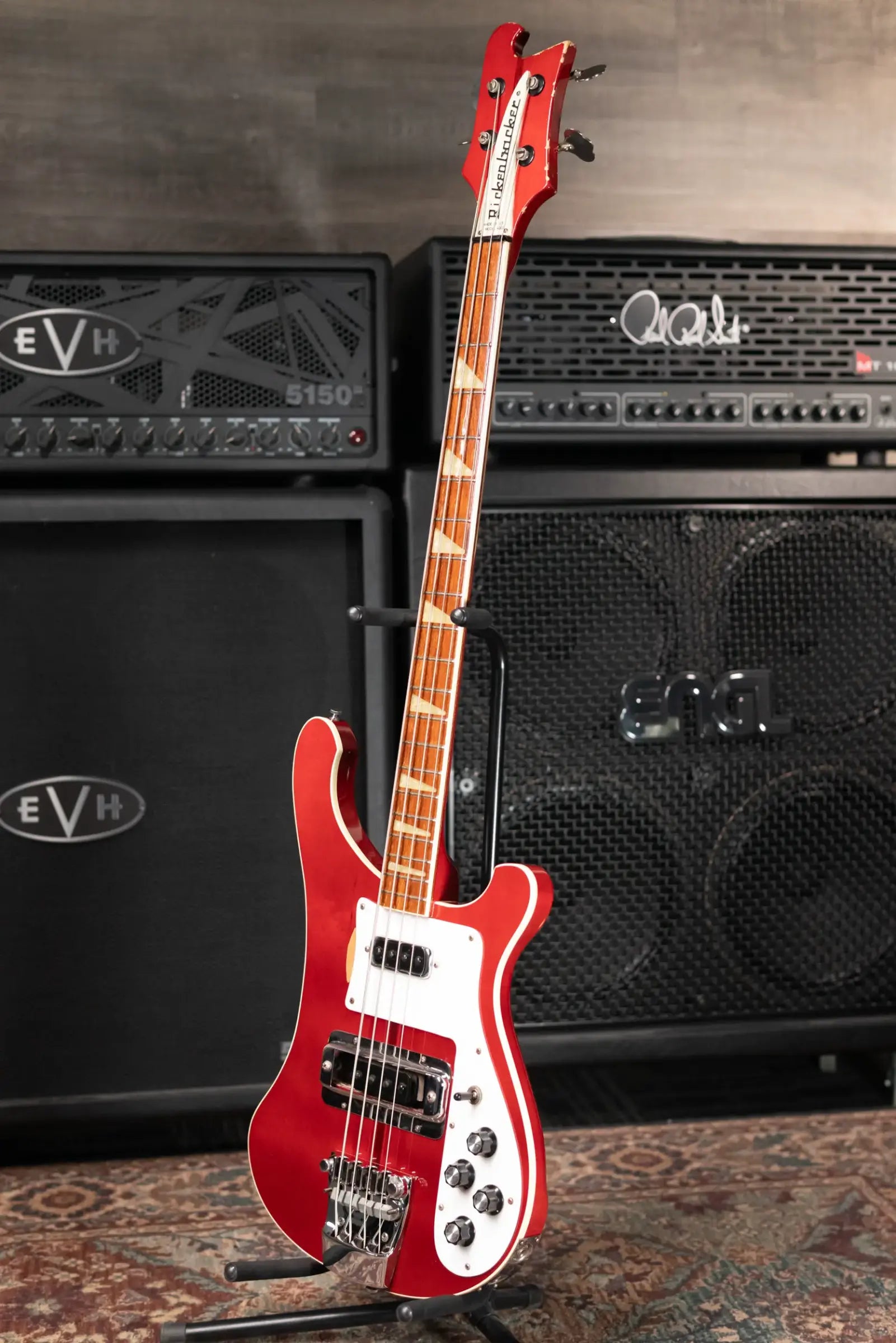 1970's Rickenbacker 4001 Bass Guitar - Burgundy with OHSC