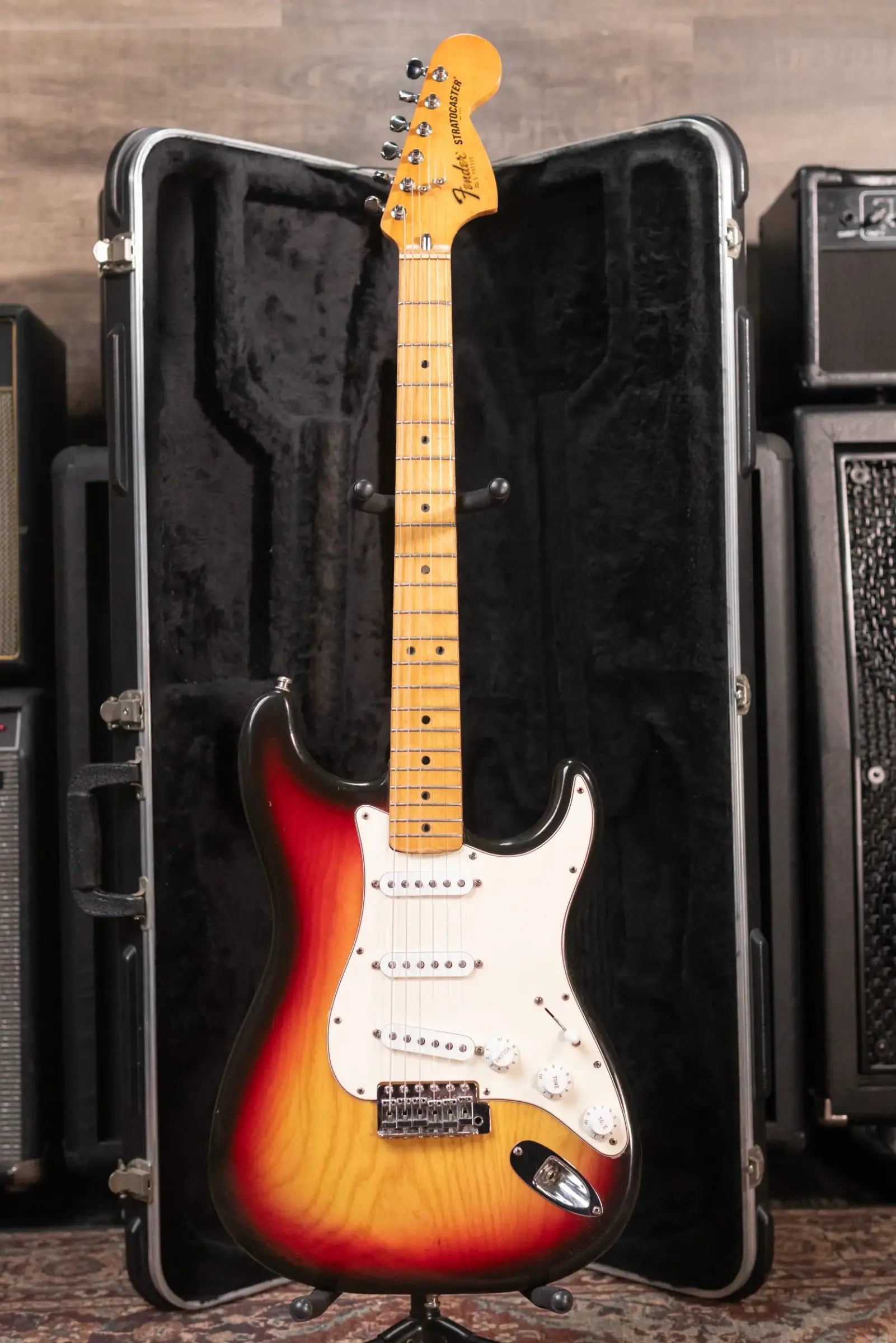 Fender 1979 Stratocaster Electric Guitar - 3-Tone Sunburst with Hardshell Case - Used