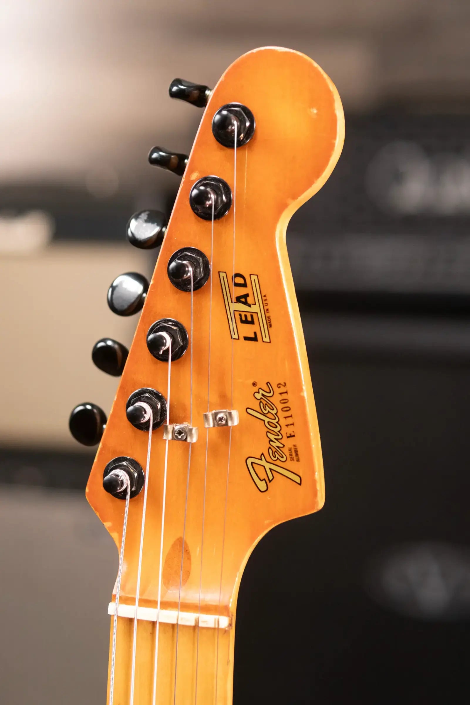 Fender 1981 Lead I Electric Guitar Black with Hardshell Case - Used