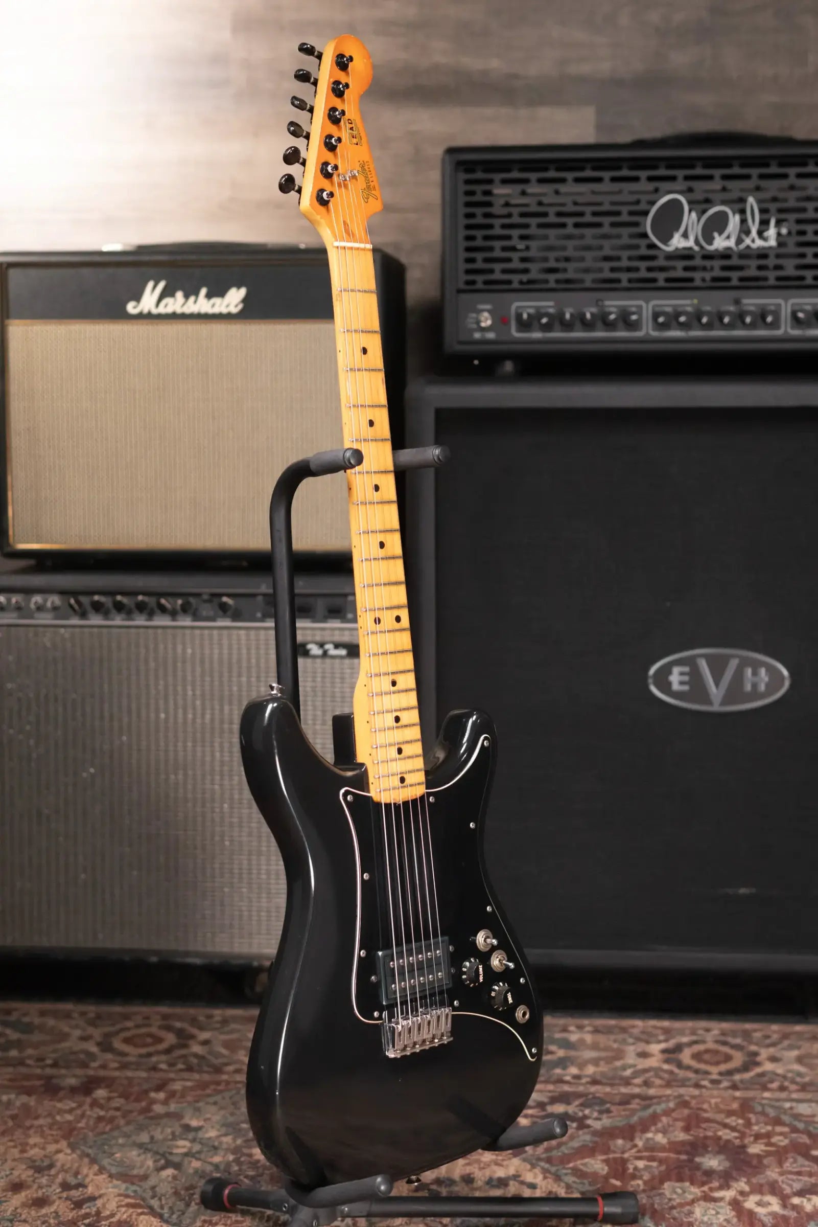 Fender 1981 Lead I Electric Guitar Black with Hardshell Case - Used