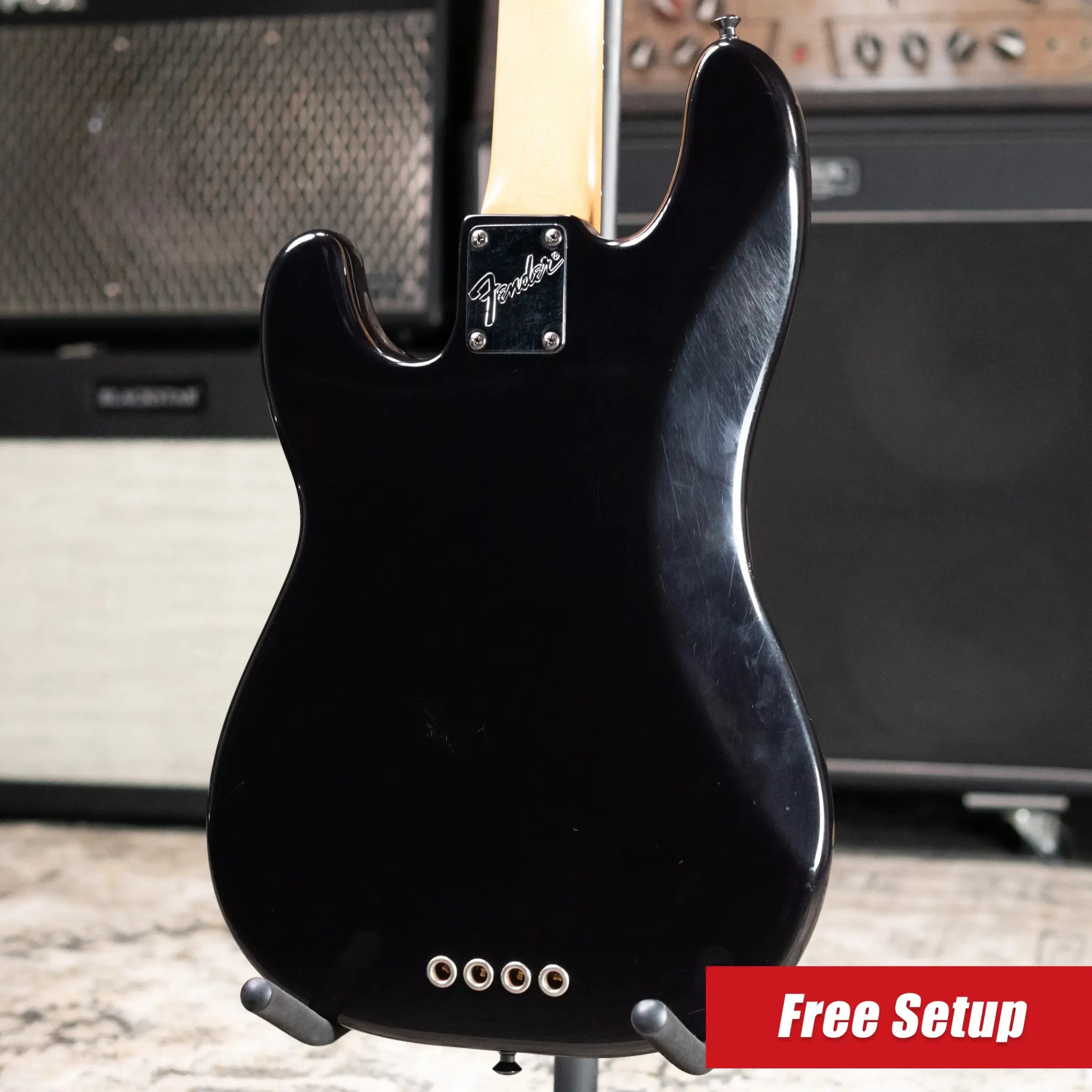 1995 50th Anniversary Fender American Standard Precision Bass with Lollar pickups - Black with Hardshell Case - Used