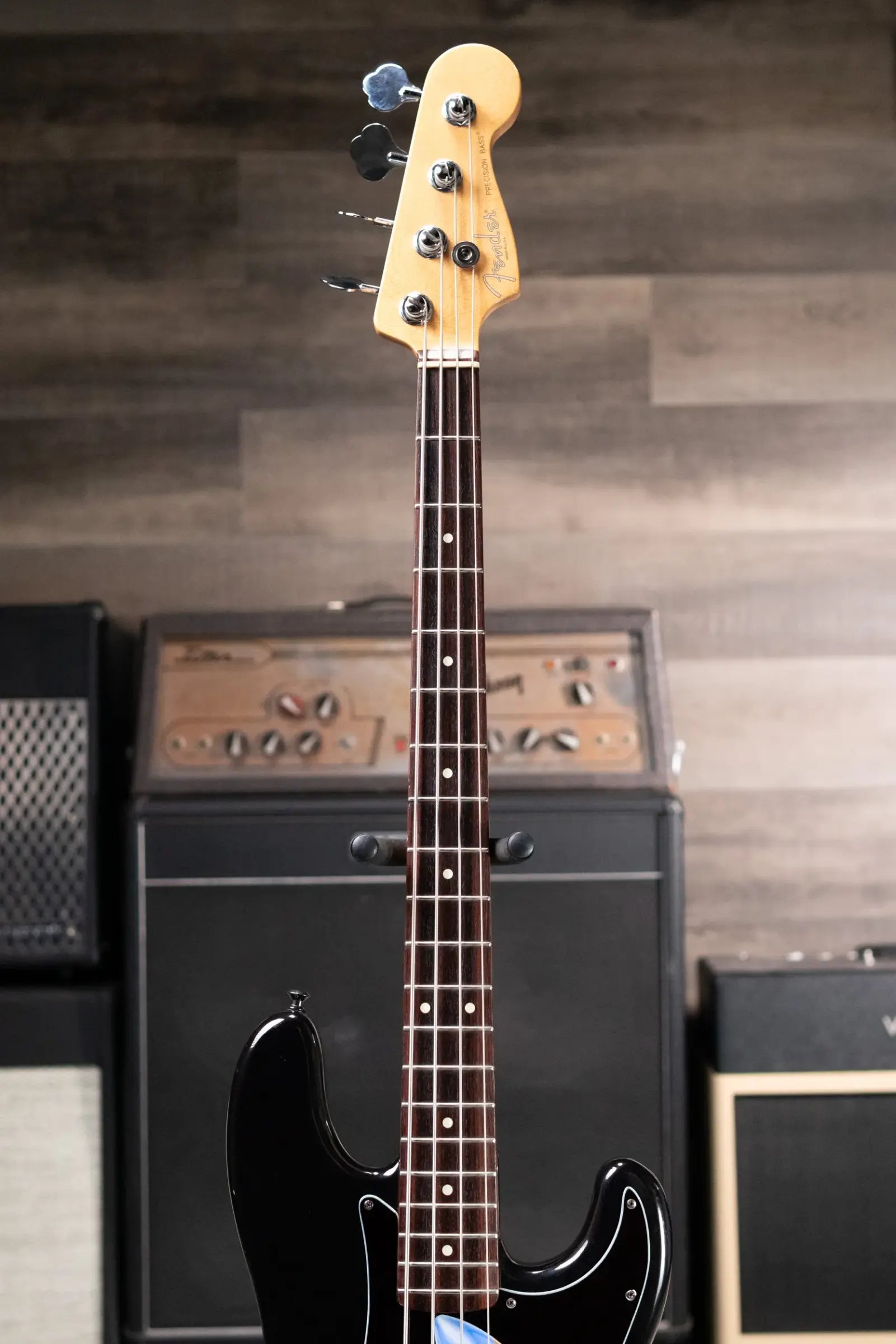 1995 50th Anniversary Fender American Standard Precision Bass with Lollar pickups - Black with Hardshell Case - Used
