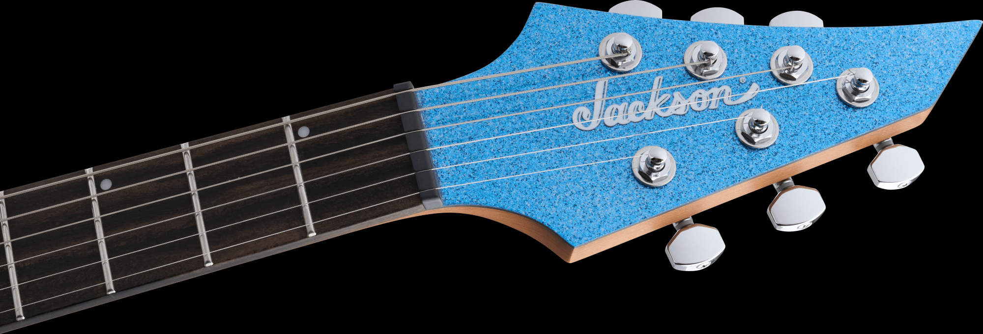 Jackson Pro Series Signature Misha Mansoor Juggernaut HT6, Ebony Fingerboard - Blue Sparkle with Gig Bag