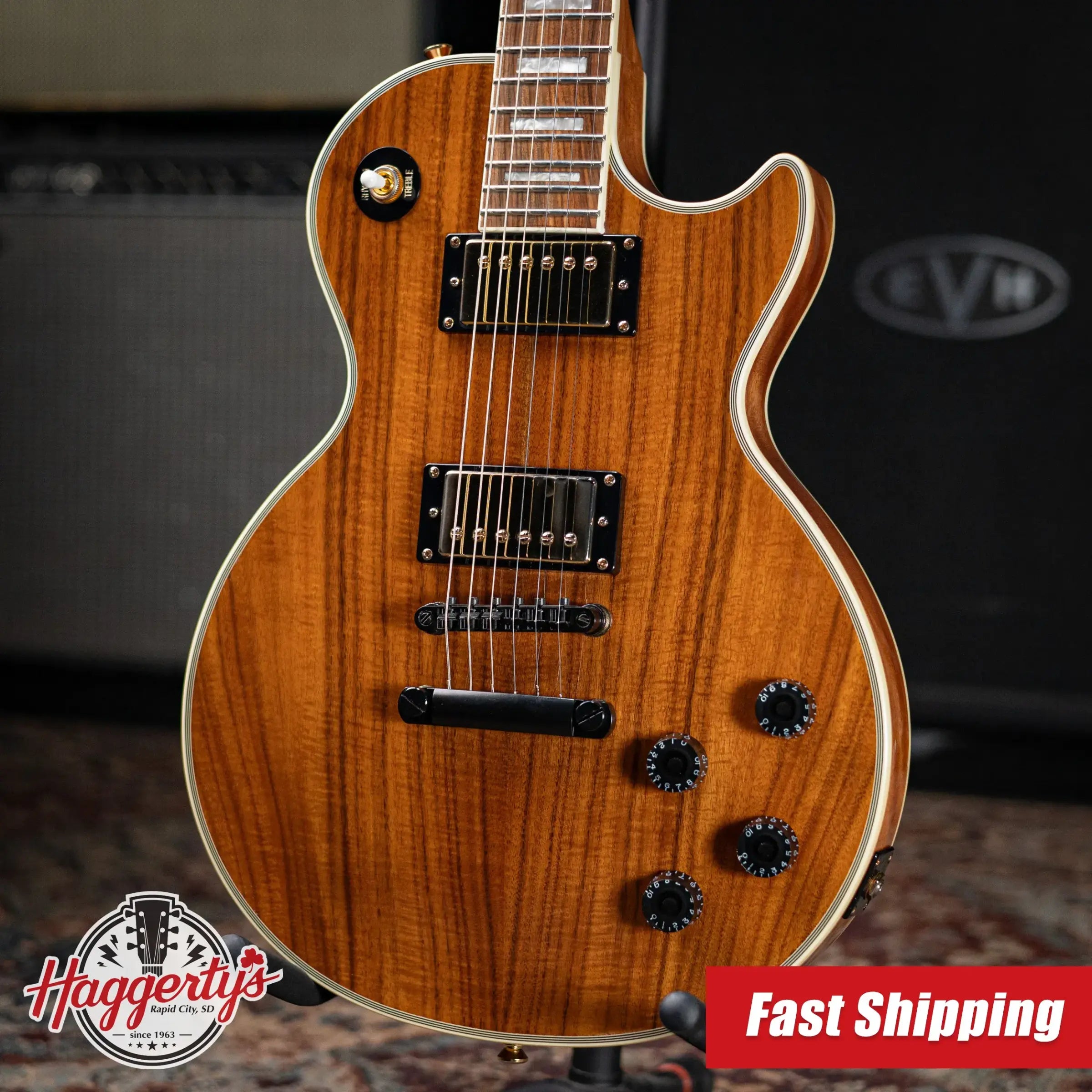 Epiphone Les Paul Custom Pro Electric Guitar - Koa - Used