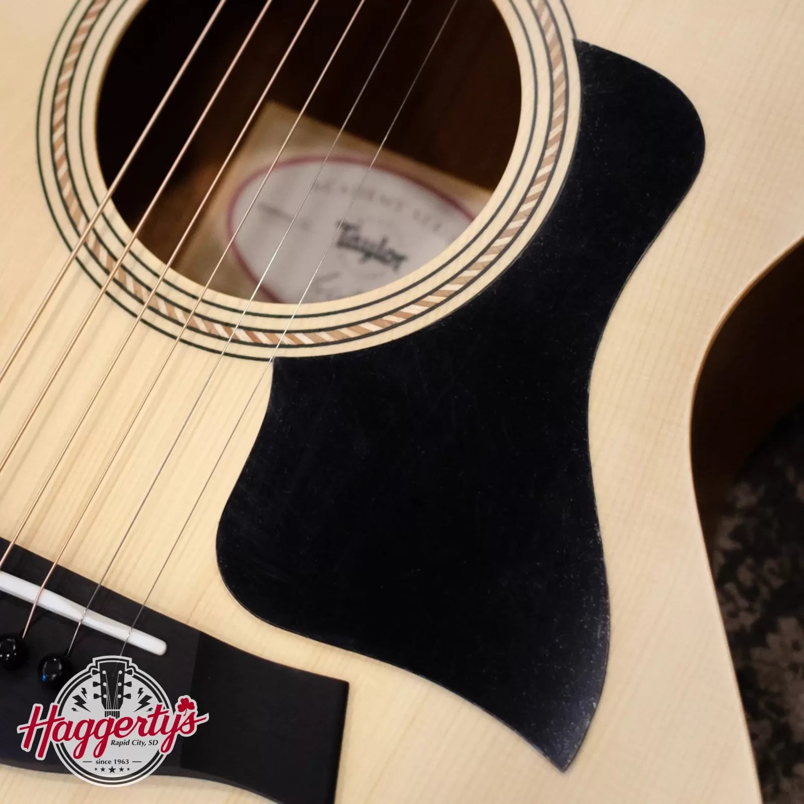 Taylor Academy 12 Nylon Pickguard - Right Handed 4.910" Black