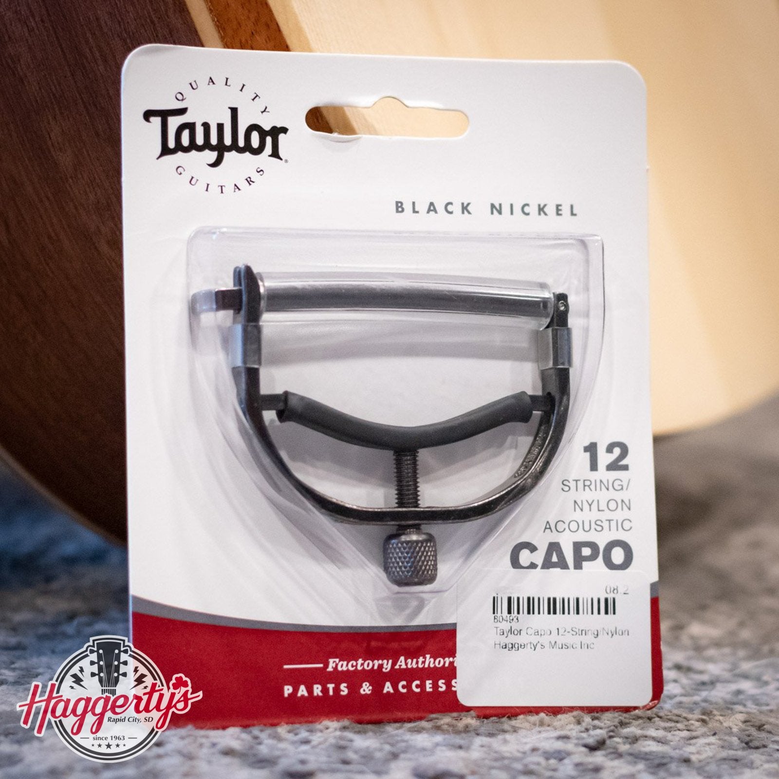 Taylor Capo, 12-String/Nylon, Black Nickel