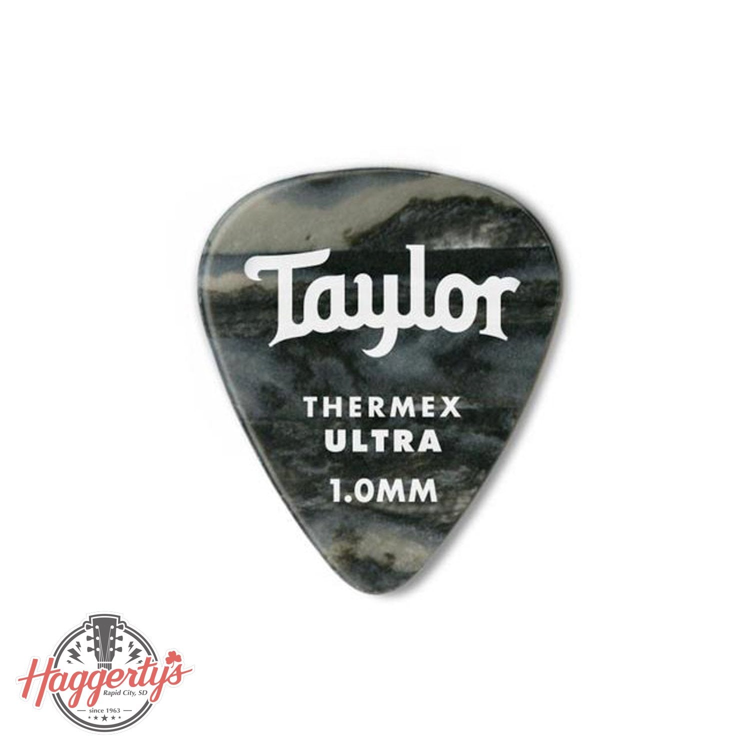 Taylor Premium Darktone 351 Thermex Ultra Picks Black Onyx 1.00mm 6-Pack