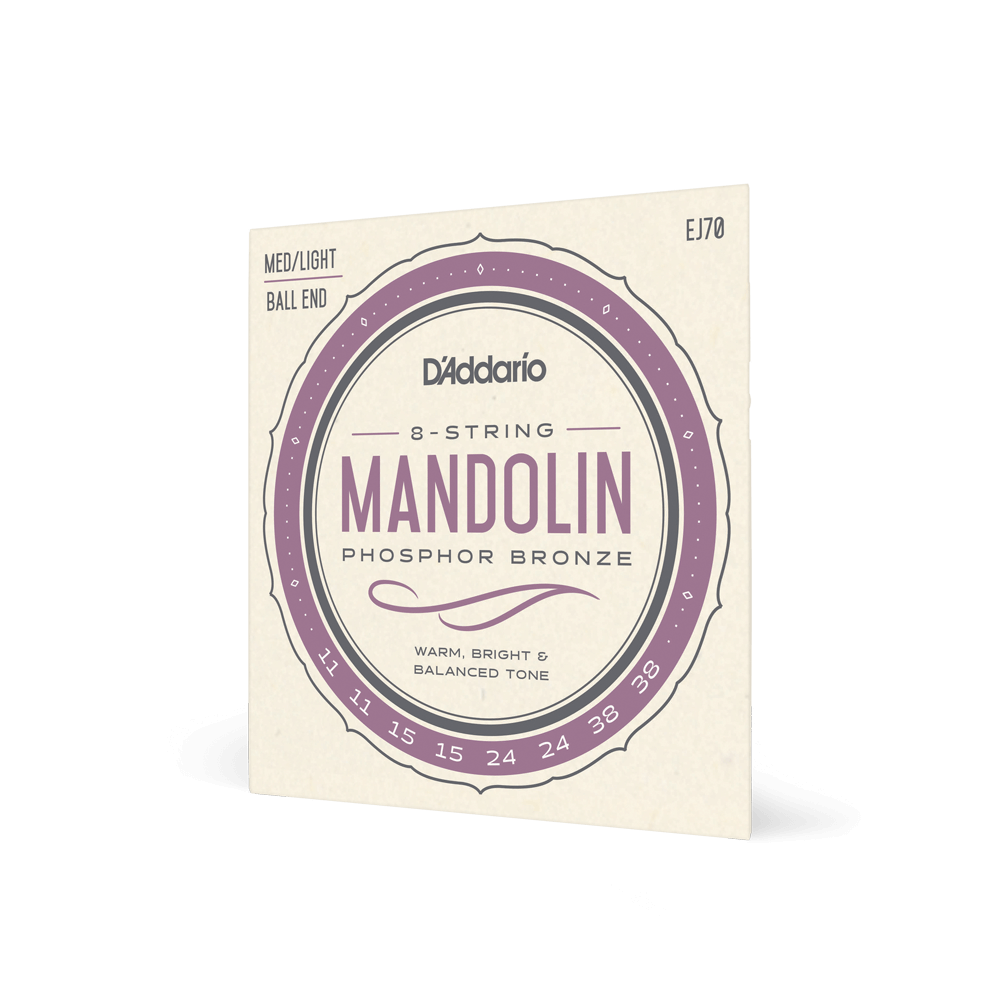 D'Addario EJ70 Phosphor Bronze Mandolin Strings Ball End 11-38