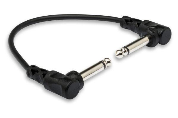 Hosa CFS-606 Guitar Patch Cable Molded Right-angle 6 in - 6 Piece