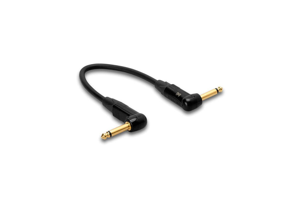Hosa CGK-001RR Edge Guitar Patch Cable Neutrik Right-angle 12 in