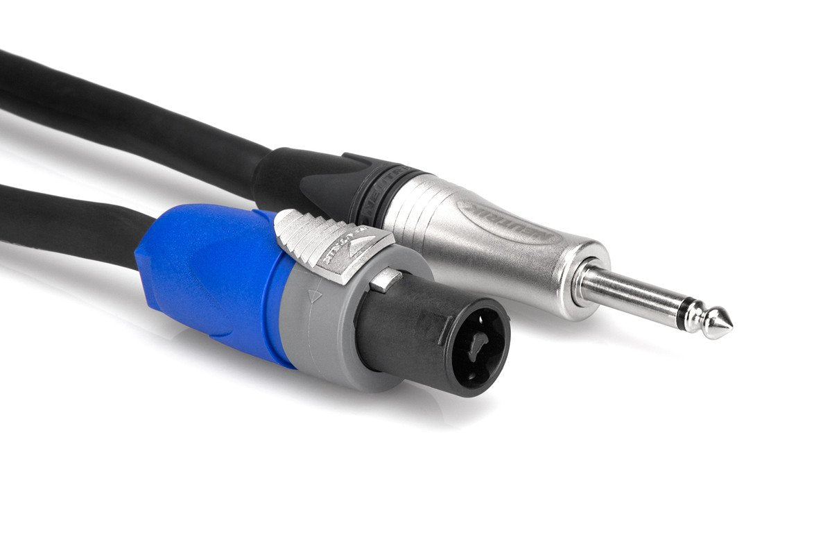 Hosa SKT-210Q Edge Speaker Cable Neutrik speakON to 1/4 in TS 10 ft