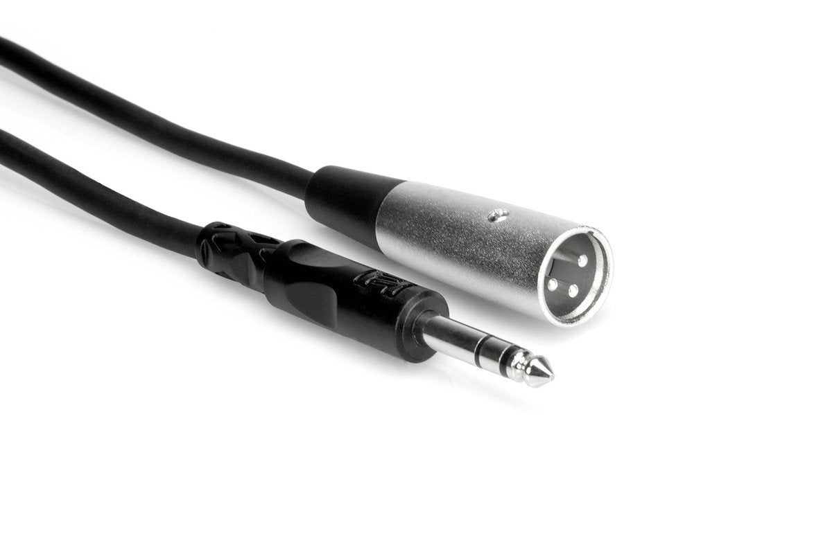 Hosa STX-105M Balanced Interconnect 1/4 in TRS to XLR3M 5 ft