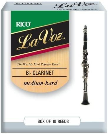 La Voz Bb Clarinet Reed 10 Pack Box Medium Hard