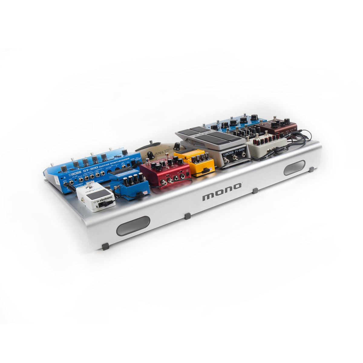 MONO Pedalboard Large Silver + Pro Accessory Case 2.0 SIlver - Open Box