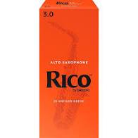 Rico Alto Saxophone Reeds Strength 3 25 Box
