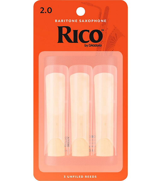 Rico Baritone Sax Reeds Strength 2 3 Pack