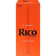 Rico Clarinet Reeds Strength 2.5 25 Box