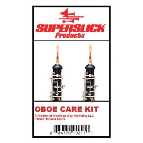 Superslick Oboe Care Kit with Silk Swab Set & Polish Cloth