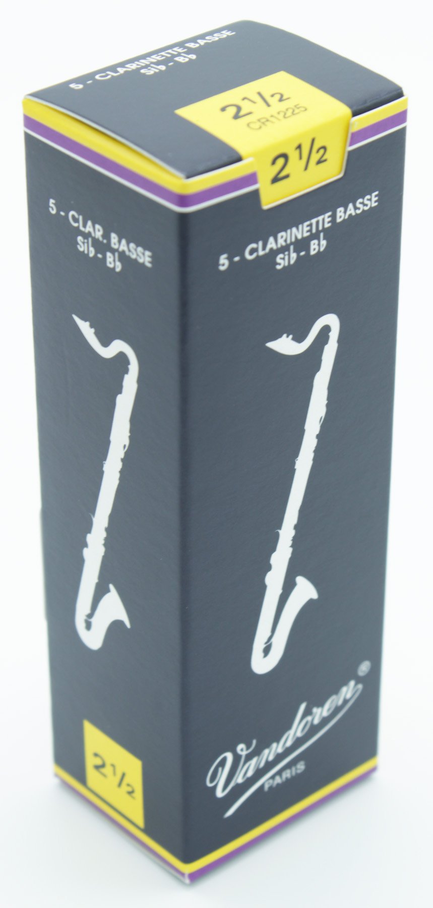 Vandoren CR1225 Bass Clarinet Reeds 2.5 5 Box