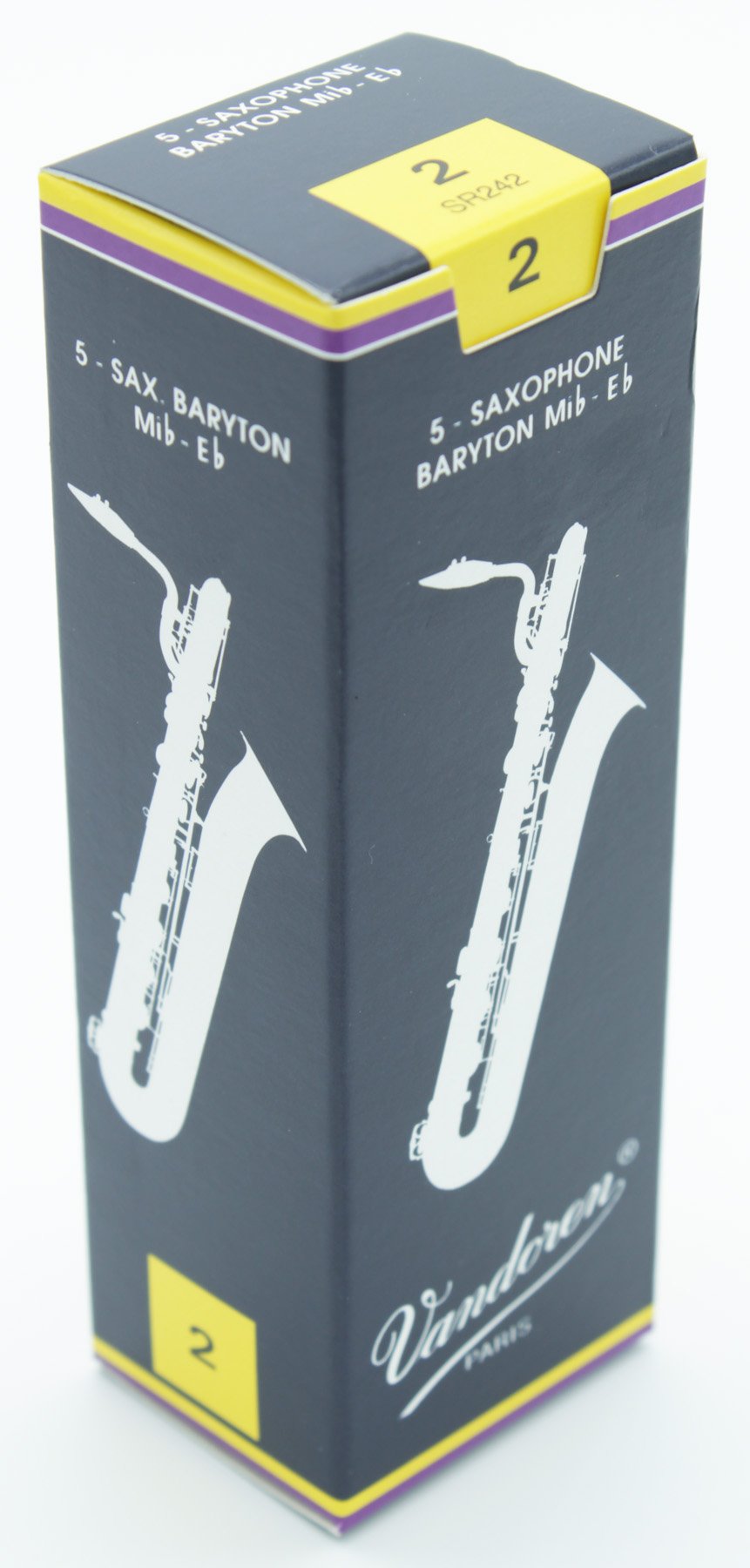 Vandoren SR242 Baritone Saxophone Reeds 2.0 5 Box