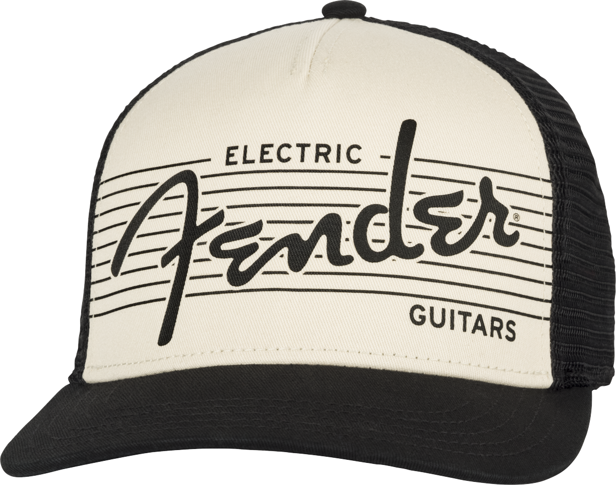 Fender Electric Hat Black/Cream One Size