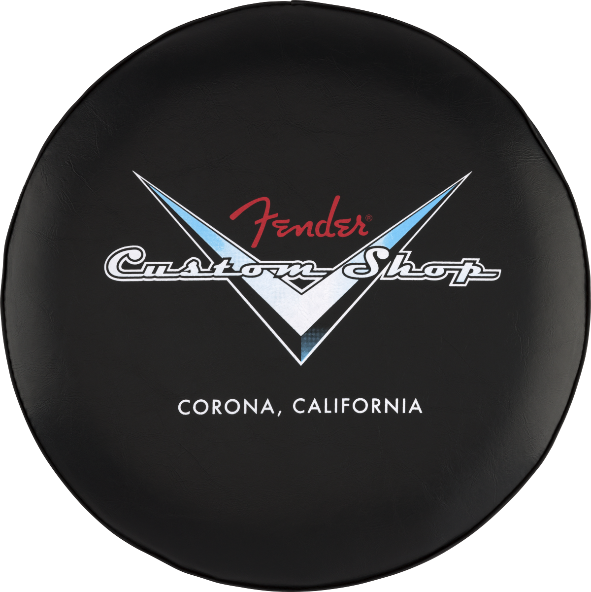 Fender Custom Shop Chevron Logo Barstool - Black/Chrome, 30"