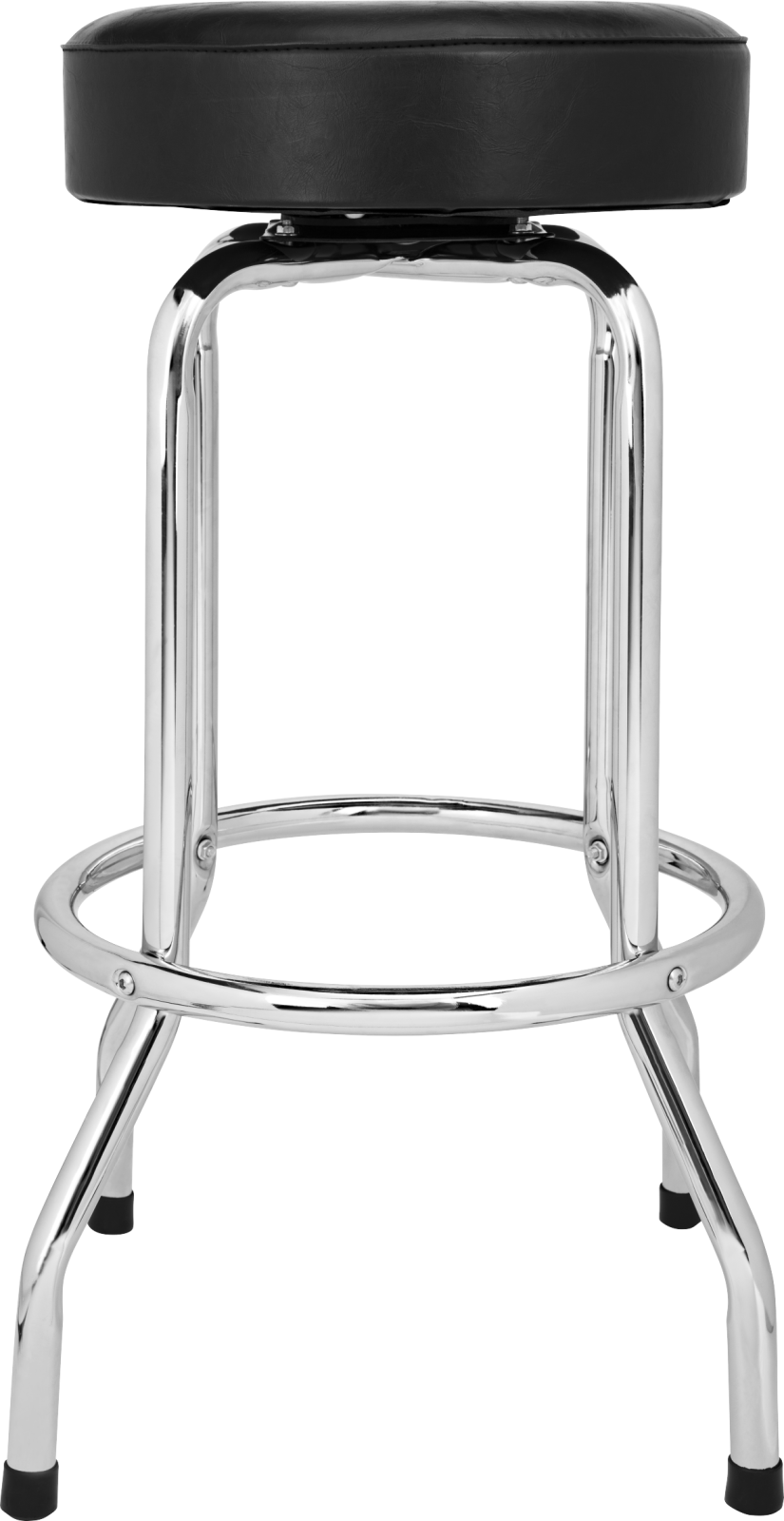 Fender Custom Shop Chevron Logo Barstool - Black/Chrome, 30"