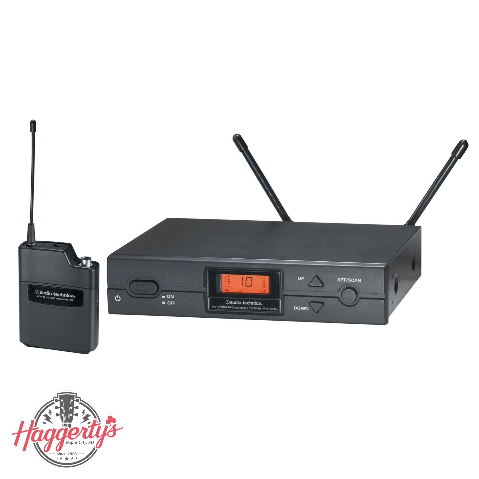 Audio-Technica 2000 Series Bodypack System - ATW-2110CI - Receiver & Transmitter Only