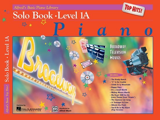 Alfreds Basic Piano Course: Solo Book Top Hits- Level 1A Alfred Publishing