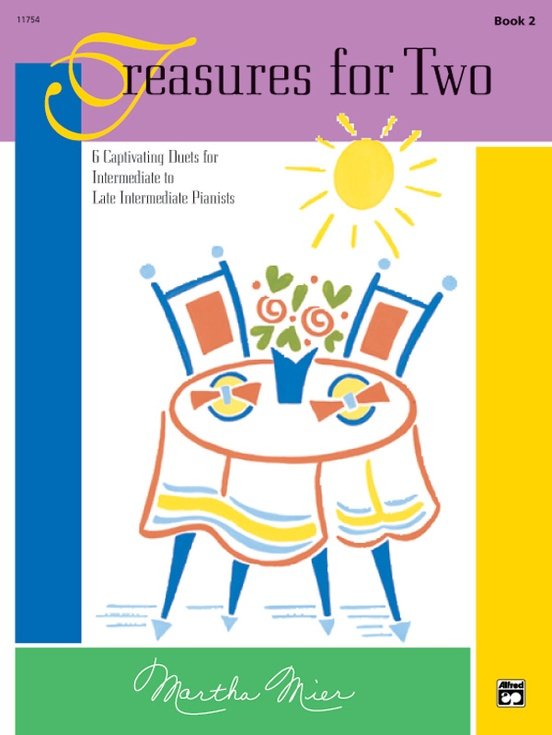 Alfred's Basic Piano Library: Treasures For Two Book 2