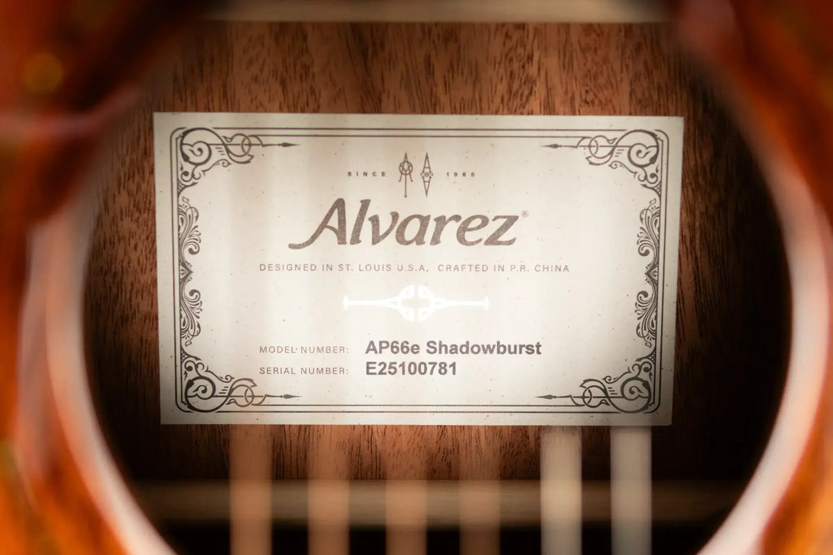 Alvarez AP66e Artist Series Acoustic/Electric Guitar - Shadowburst - Demo